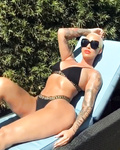 Amber Rose bikini and big boobs pics