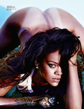 Rihanna posing nude