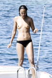 Zoe Saldana topless in Sardinia (8/2021)