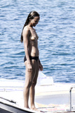 Zoe Saldana topless in Sardinia (8/2021)