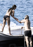 Zoe Saldana topless in Sardinia (8/2021)