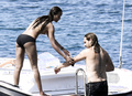 Zoe Saldana topless in Sardinia (8/2021)