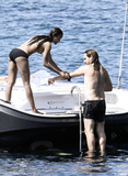 Zoe Saldana topless in Sardinia (8/2021)