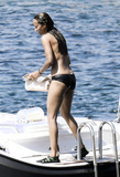 Zoe Saldana topless in Sardinia (8/2021)