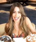 Sofia Vergara showing off massive boobs
