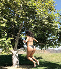 Kourtney Kardashian shows sexy bikini ass