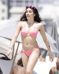 Lourdes Leon naughty see thru lingerie