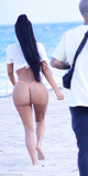 Kim Kardashian shows fascinating big butt