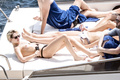 Kristen Stewart topless on yacht at Amalfi Coas (7/19)