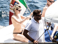 Kristen Stewart topless on yacht at Amalfi Coas (7/19)