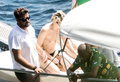 Kristen Stewart topless on yacht at Amalfi Coas (7/19)