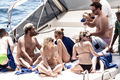 Kristen Stewart topless on yacht at Amalfi Coas (7/19)