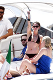 Kristen Stewart topless on yacht at Amalfi Coas (7/19)