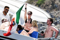Kristen Stewart topless on yacht at Amalfi Coas (7/19)