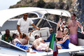 Kristen Stewart topless on yacht at Amalfi Coas (7/19)