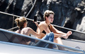 Kristen Stewart topless on yacht at Amalfi Coas (7/19)