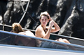 Kristen Stewart topless on yacht at Amalfi Coas (7/19)
