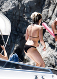 Kristen Stewart topless on yacht at Amalfi Coas (7/19)