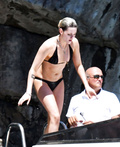 Kristen Stewart topless on yacht at Amalfi Coas (7/19)