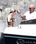 Kristen Stewart topless on yacht at Amalfi Coas (7/19)