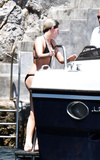 Kristen Stewart topless on yacht at Amalfi Coas (7/19)