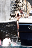 Kristen Stewart topless on yacht at Amalfi Coas (7/19)