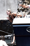 Kristen Stewart topless on yacht at Amalfi Coas (7/19)