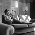 Julia Liepa fully nude b--w photoshoot by Galina Zhizhikina