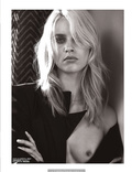 Blonde Julia Frauche topless for Lui Magazine #14