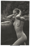 Jordy Murray naked in nature black--white set