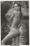 Jordy Murray naked in nature black--white set