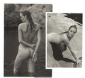 Jordy Murray naked in nature black--white set