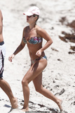 Joanna Krupa in bikini on a beach in Miami