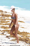 Joanna Krupa in bikini on a beach in Miami