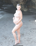 Joanna Krupa pregnant in bikini photoshoot in Malibu - September 17, 2019