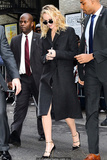 Jennifer Lawrence arriving at The Late Show with Stephen Colbert in NYC -