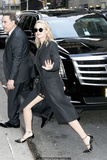 Jennifer Lawrence arriving at The Late Show with Stephen Colbert in NYC -