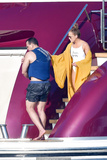 Jennifer Lopez in white swimsuit on a yacht in St. Tropez - September 03, 2019