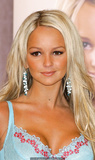 Jennifer Ellison in jeans and blue lingerie bra