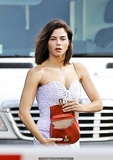 Jenna Dewan slight sexy cleavage in jumpsuit