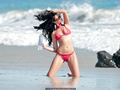 Jaylene Cook in red bikini for 138 Water photoshoot in Malibu - September 28,