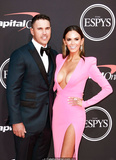 Jena Sims cleavage in pink dress at ESPYS Awards in Los Angeles - July 10, 2019