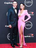 Jena Sims cleavage in pink dress at ESPYS Awards in Los Angeles - July 10, 2019