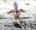 Busty Jemma Lucy topless in Ibiza