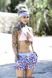 Busty Jemma Lucy topless in Ibiza