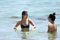 Jamie Chung in black bikini at the beach in Miami - April 27, 2019