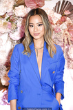 Jamie Chung braless in low cut jacket at Jamie Chung x 42Gold Event in LA -
