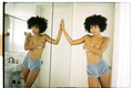 Jamea Byrd topless but covere photoshoot by Sam Dameshek