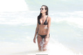 Izabel Goulart sexy in wet black bikini