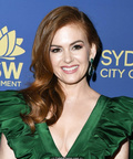 Isla Fisher cleavage in green dress at 2019 Australians In Film Awards in Los